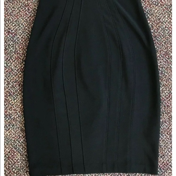 Betsy & Adam Black Embellished Dress Sz 6 - Picture 7 of 8